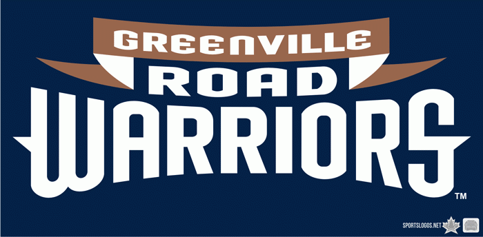 greenville road warriors 2010-pres wordmark logo v3 iron on transfers for T-shirts
